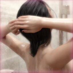 In the shower