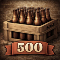 Achievement - 500 bottles poured
