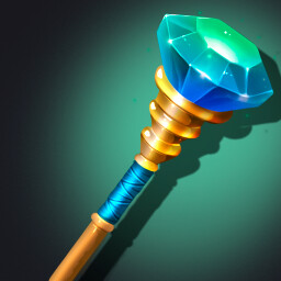 Staff of the Frozen Verdant Flame