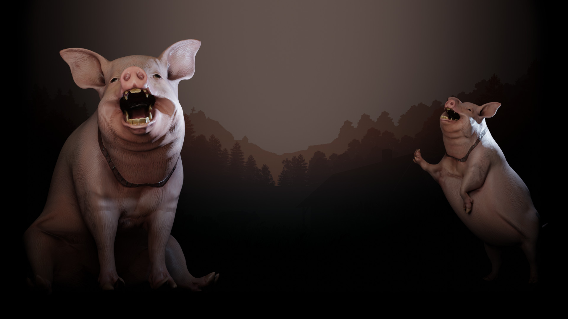 Fluffy the pig