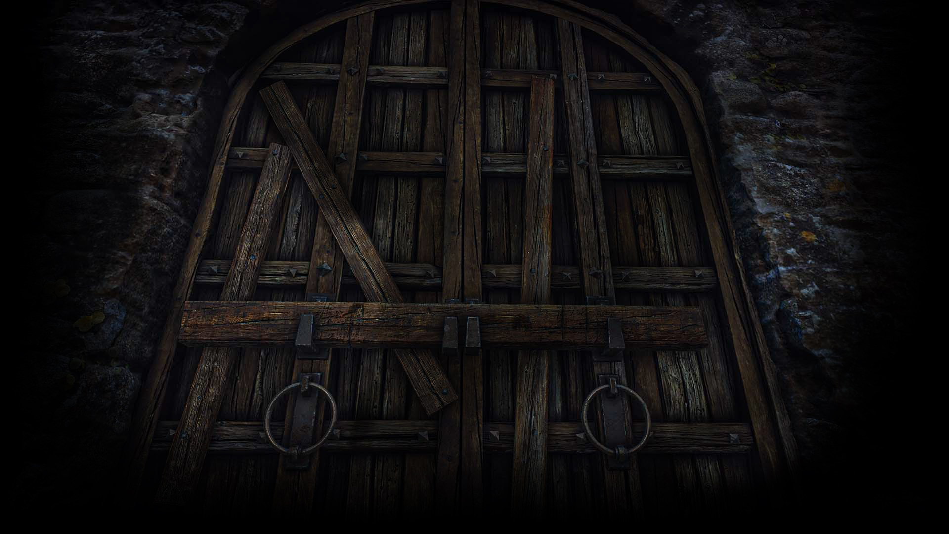 At the gate