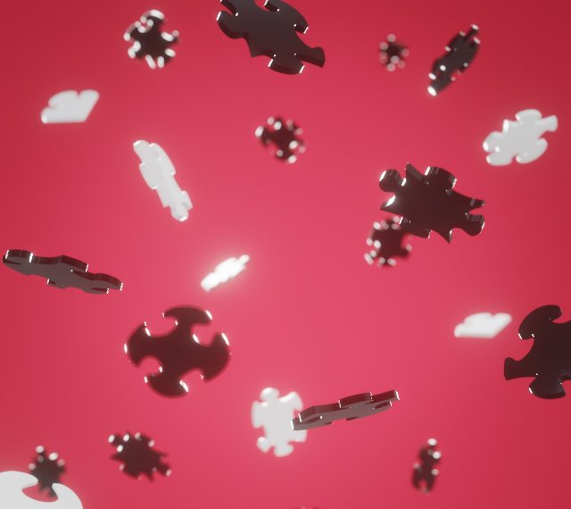 Puzzle Drop [Hot Pink]
