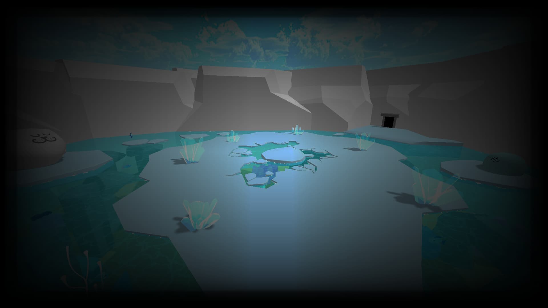 Ice Lake Background