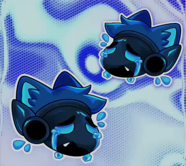 PAicom Protogen Furry - Sobbing [ANIMATED]