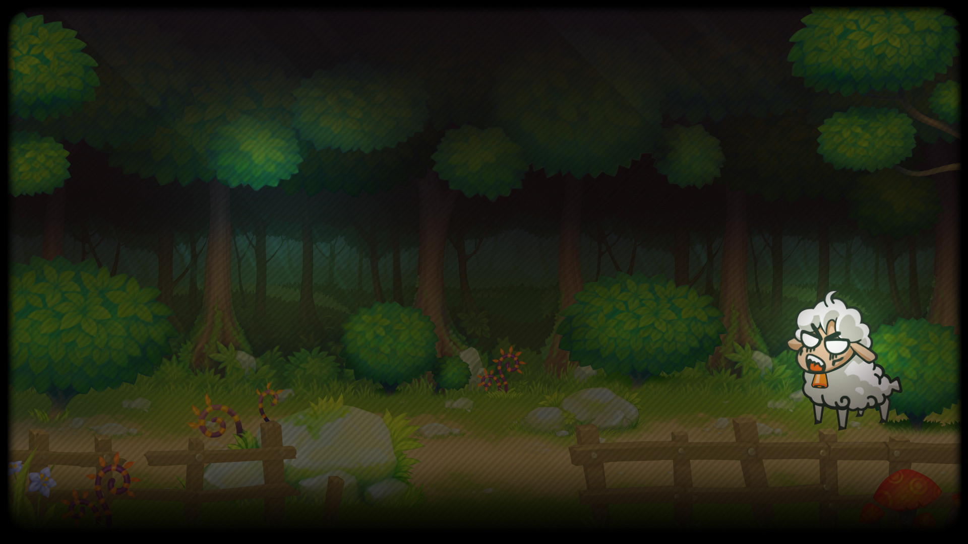 lamb in the forest