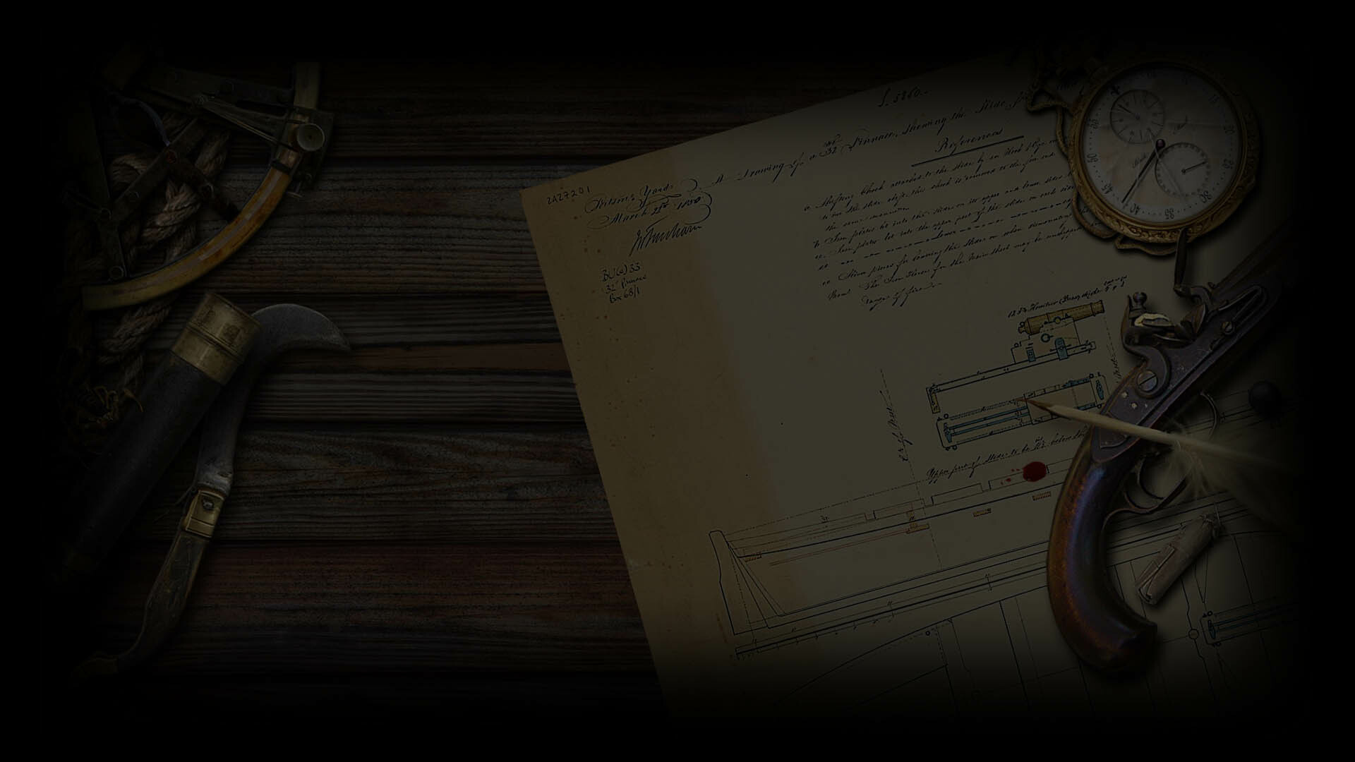 Marksman's desk