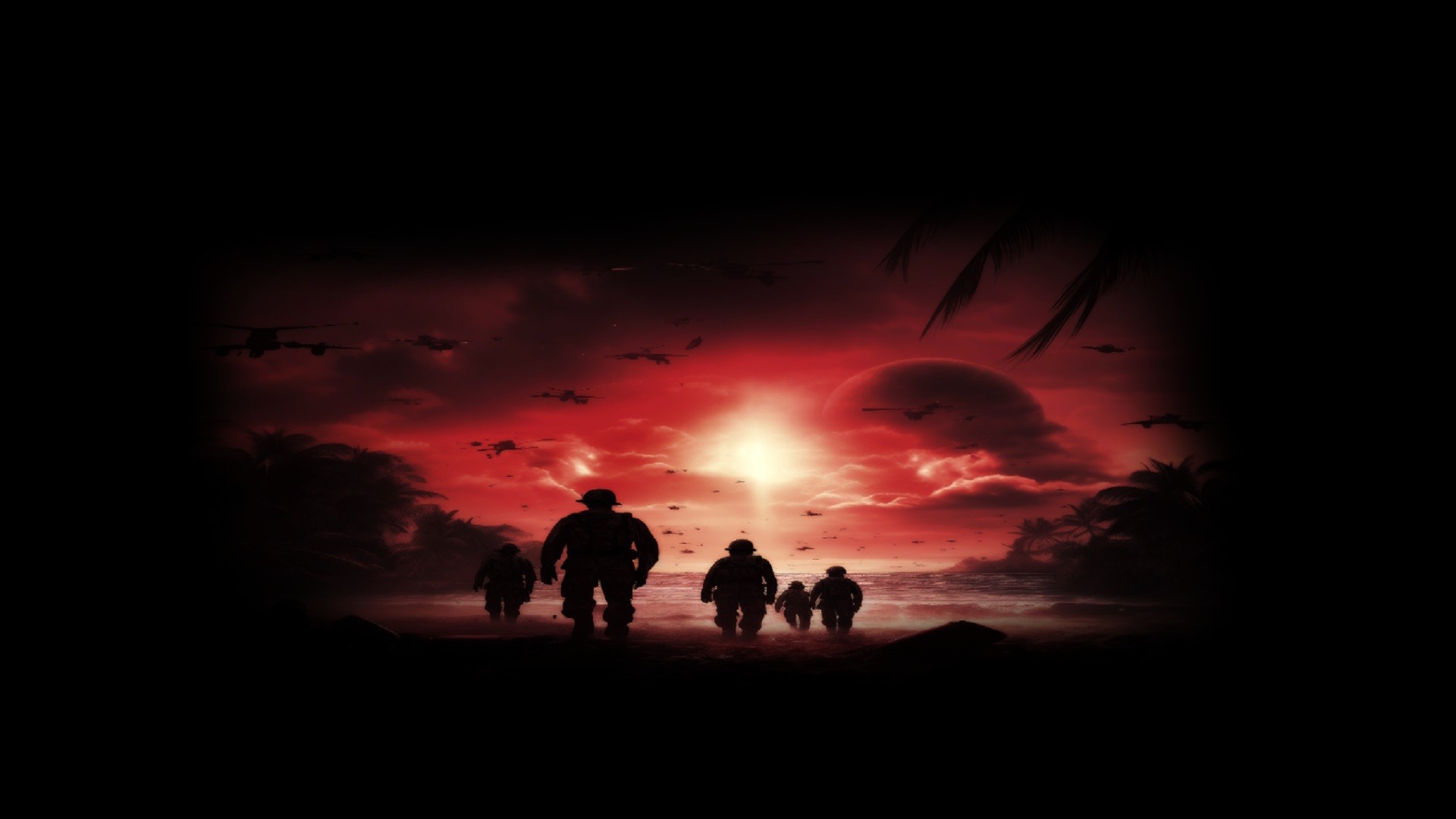 Red Glare Rare Background