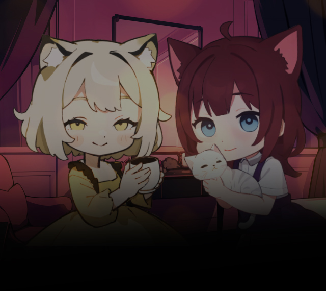 Ari and Tami - Chibi Nekos