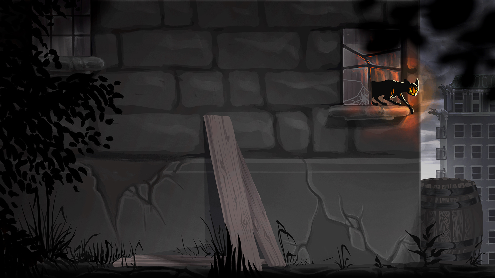 Cat-O-Lantern - Background