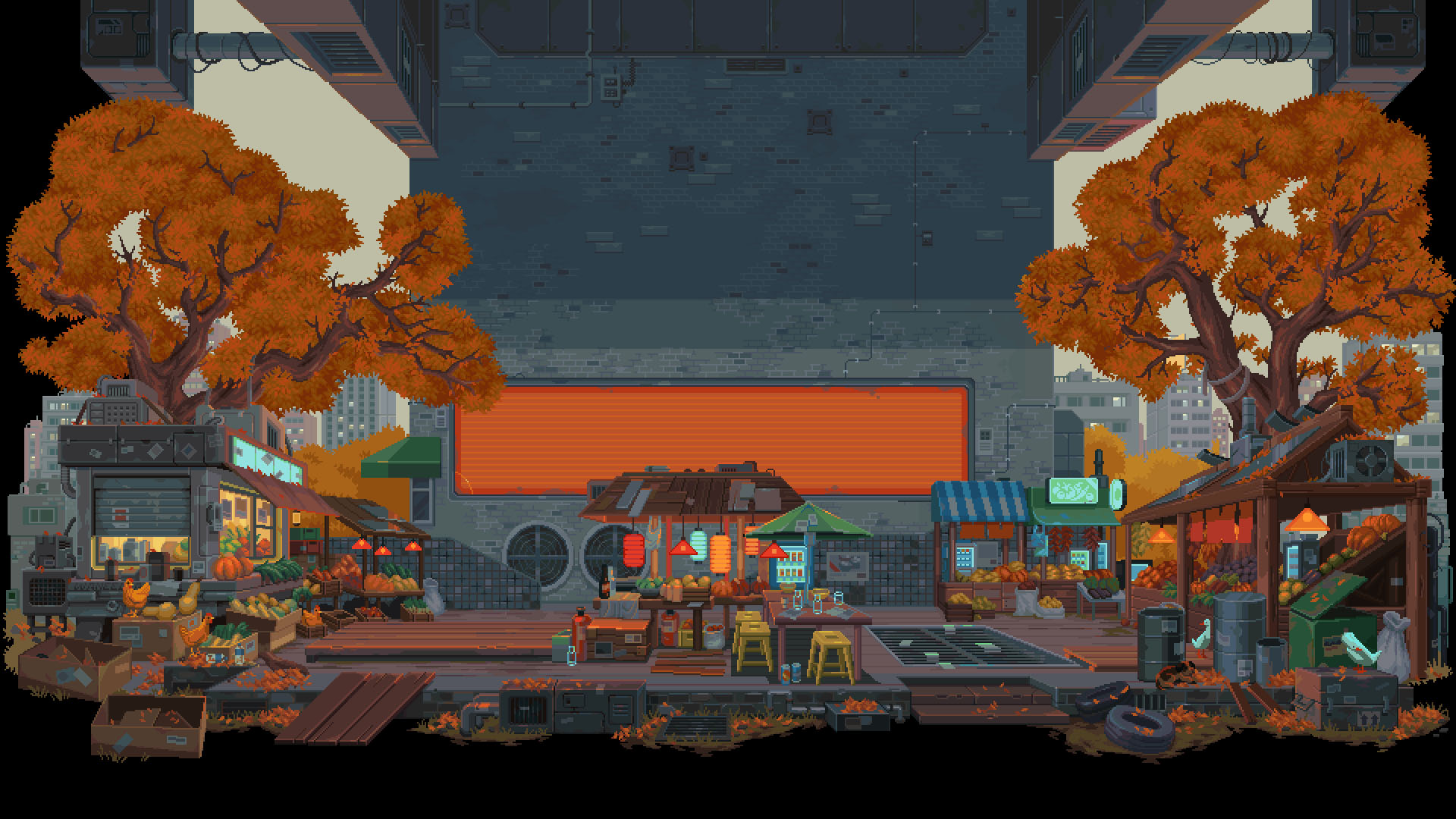 Cloudy City - Background