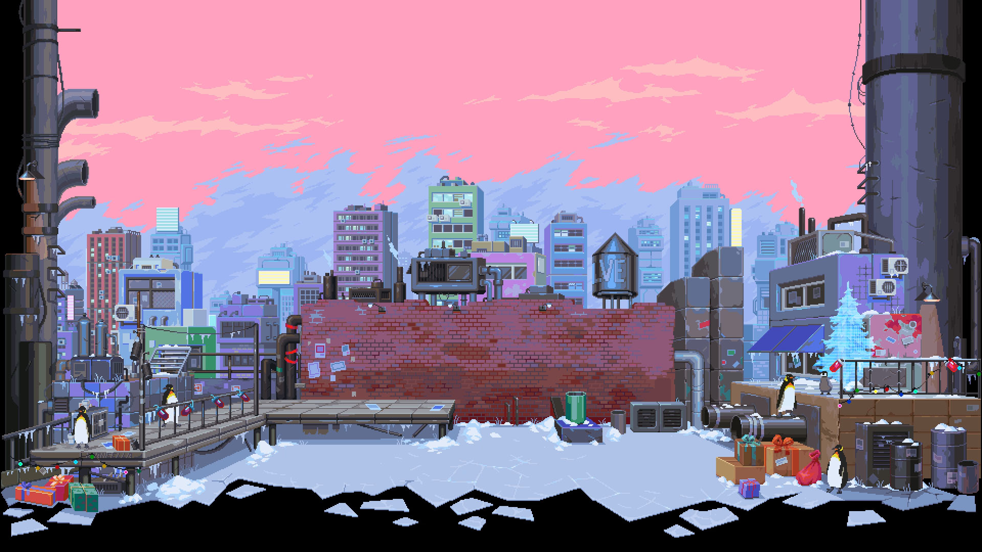 Steam Winter Morning 2023 - Background