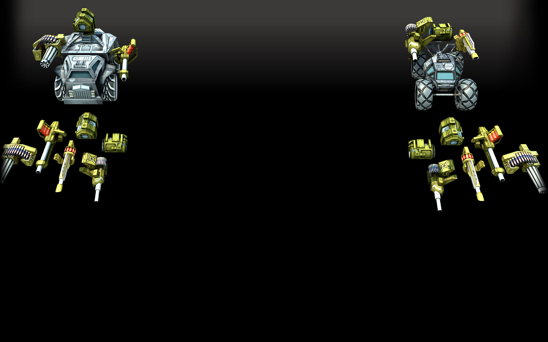 Weapons and Cars Background