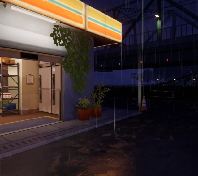 Konbini Back Alley - Rain