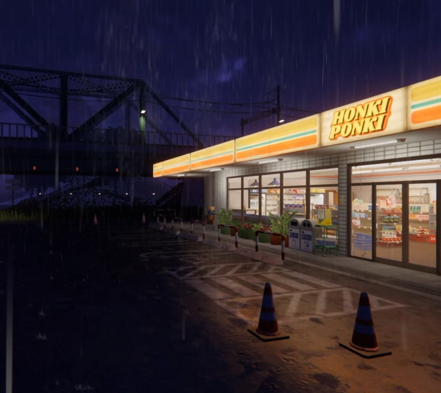 Outside: Passing Trains, Falling Rain