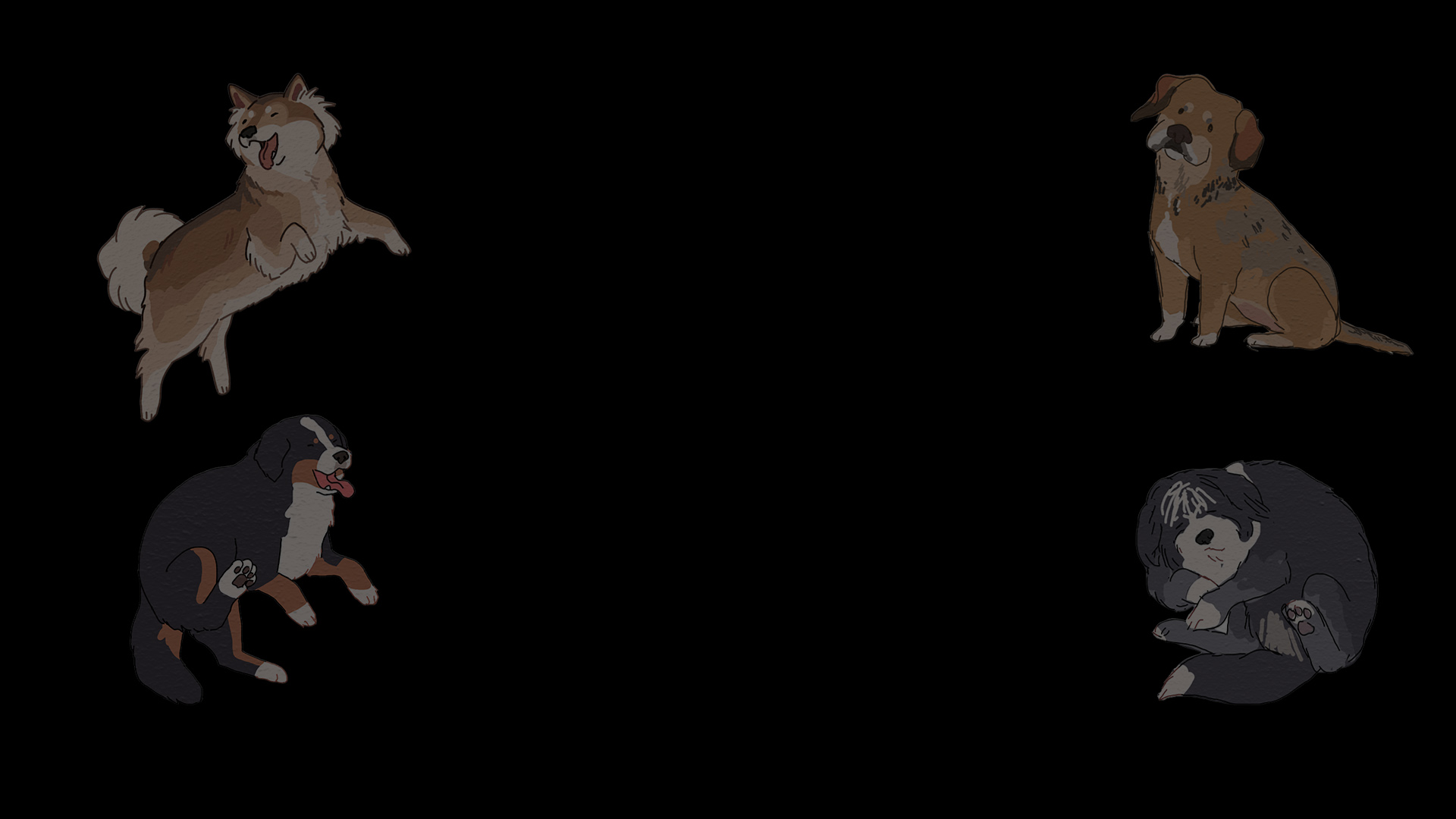 4 Dogs No.1