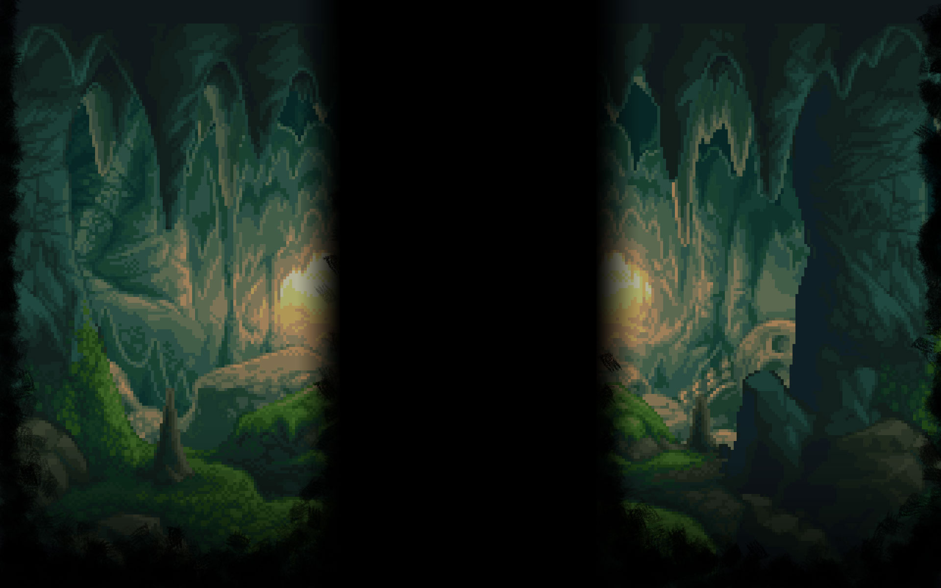 Watery cave