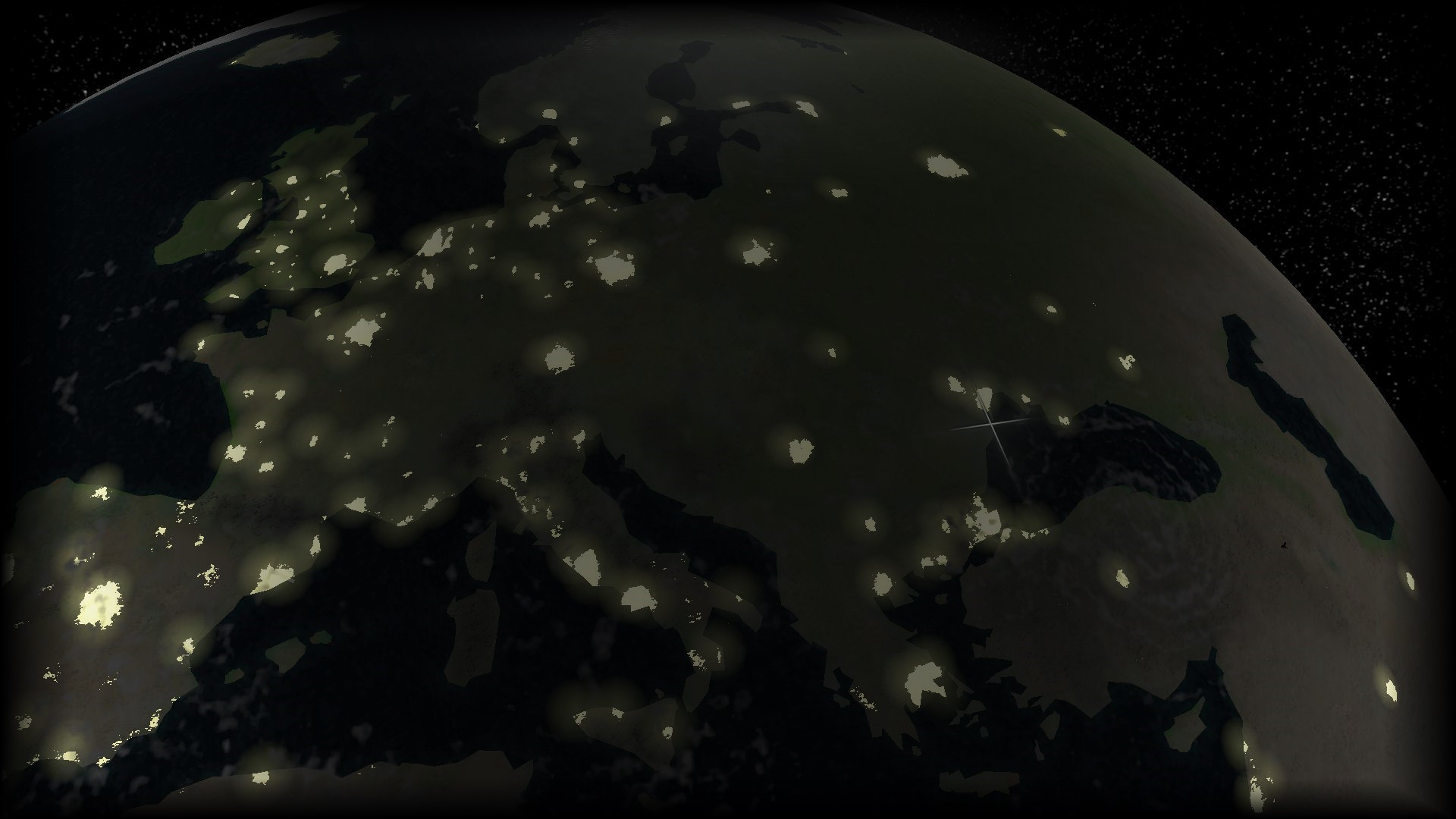Europe at night