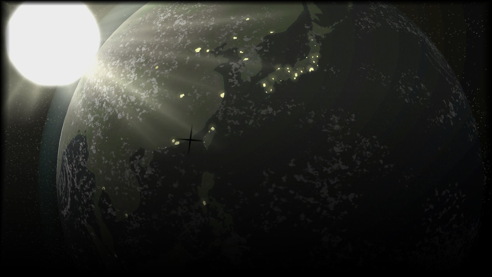 Sunrise over Asia