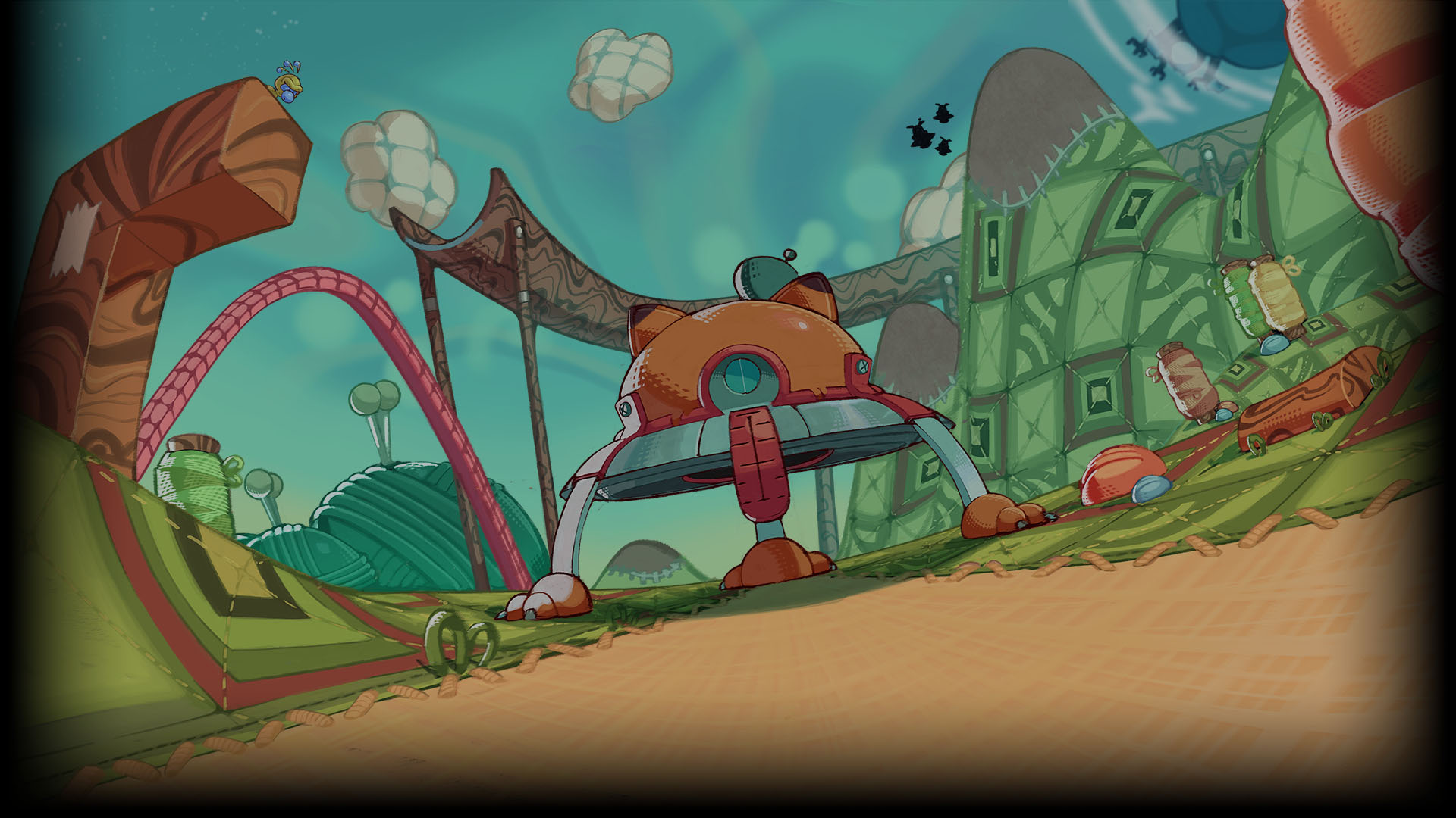 Bubsy 4D Background - Wooltopia