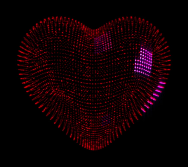 Animated Heart Miniback