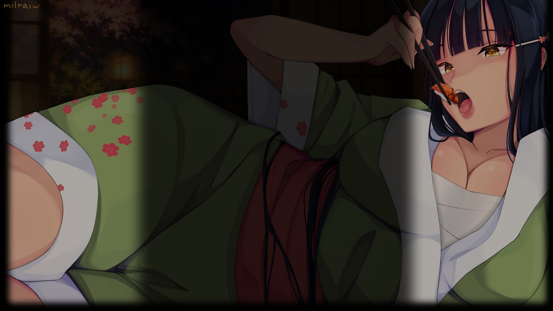 Sushi-chan eats sushi