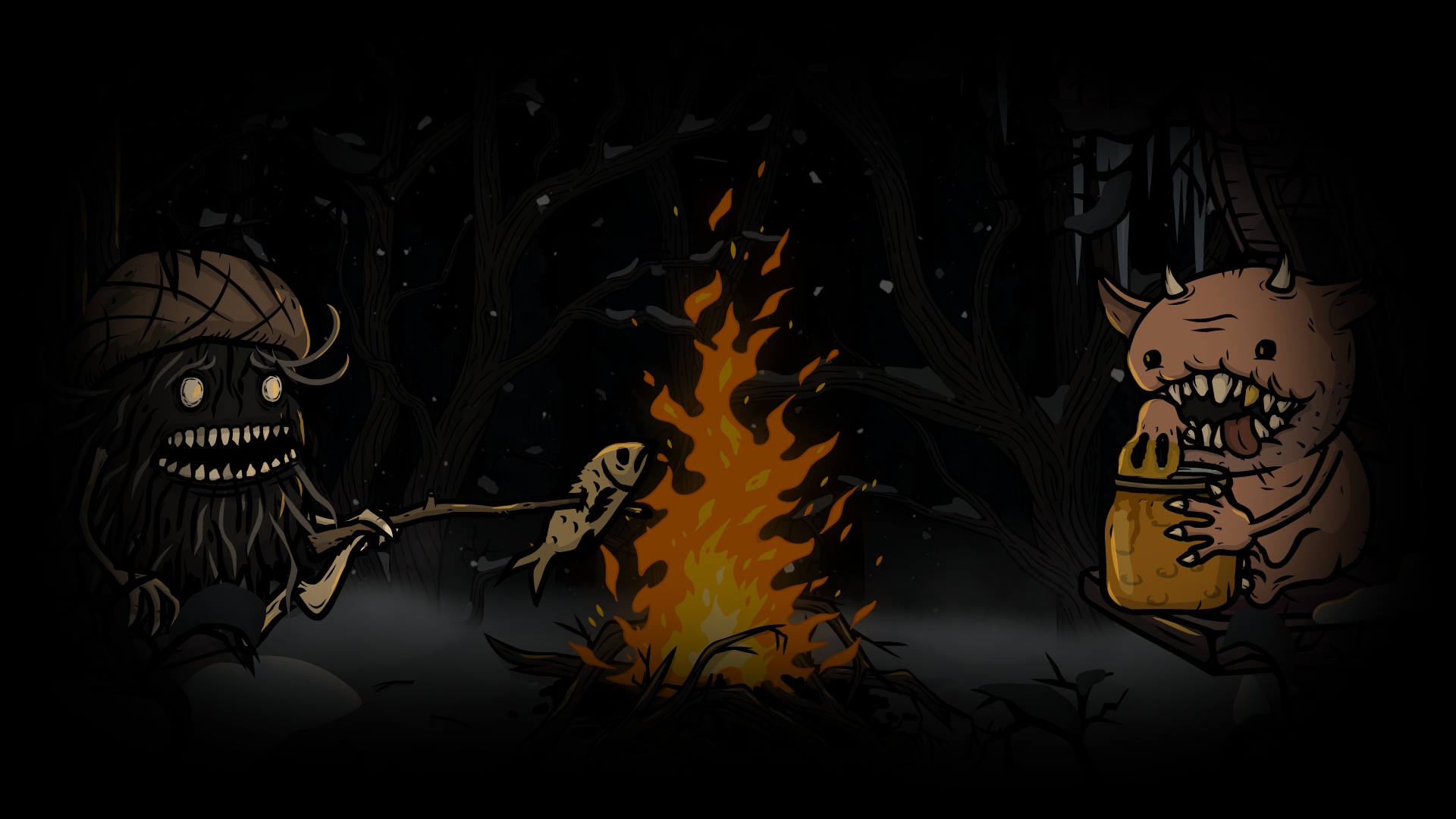 Cozy gatherings around the fire