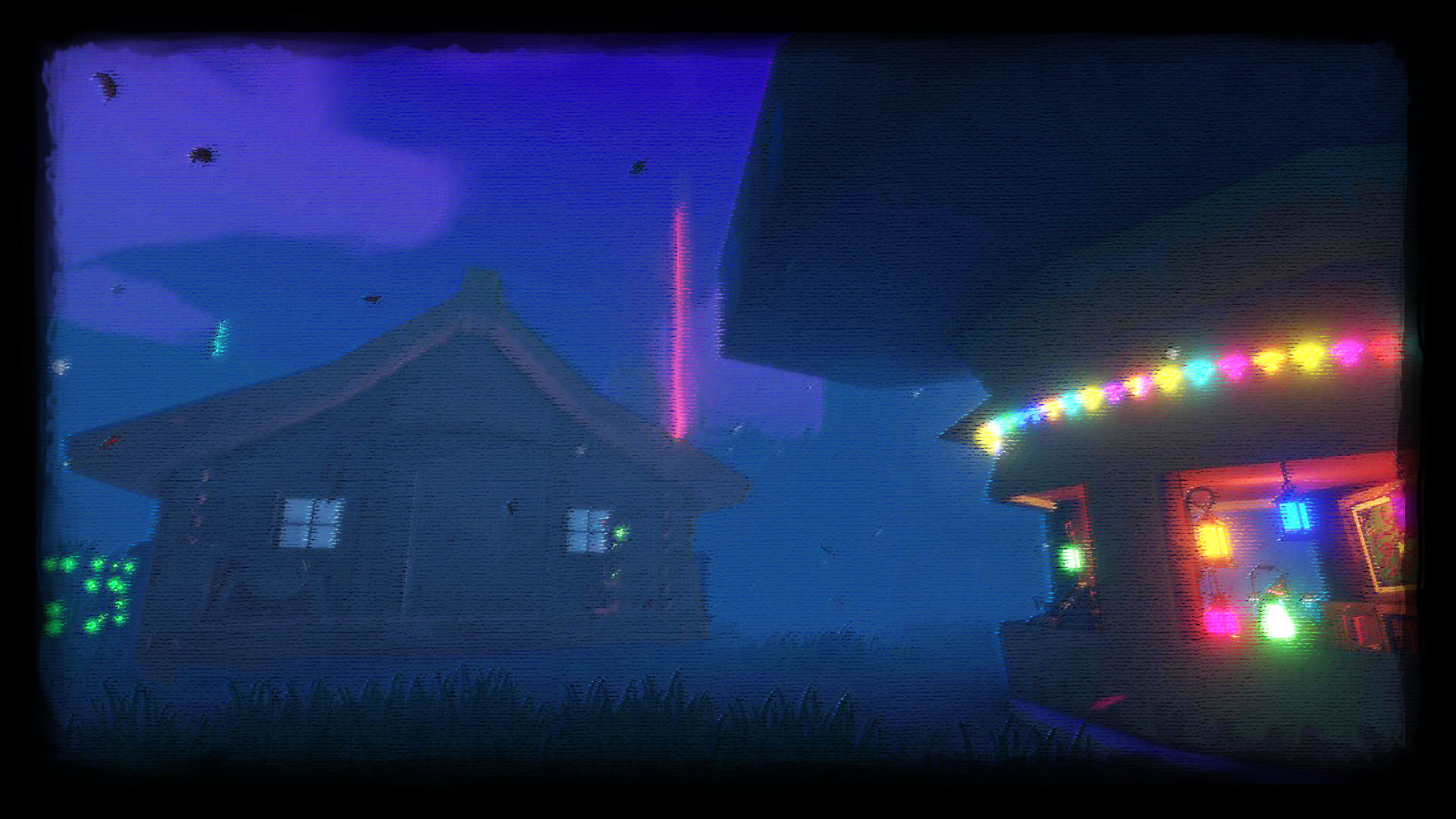 Cabin, Night.