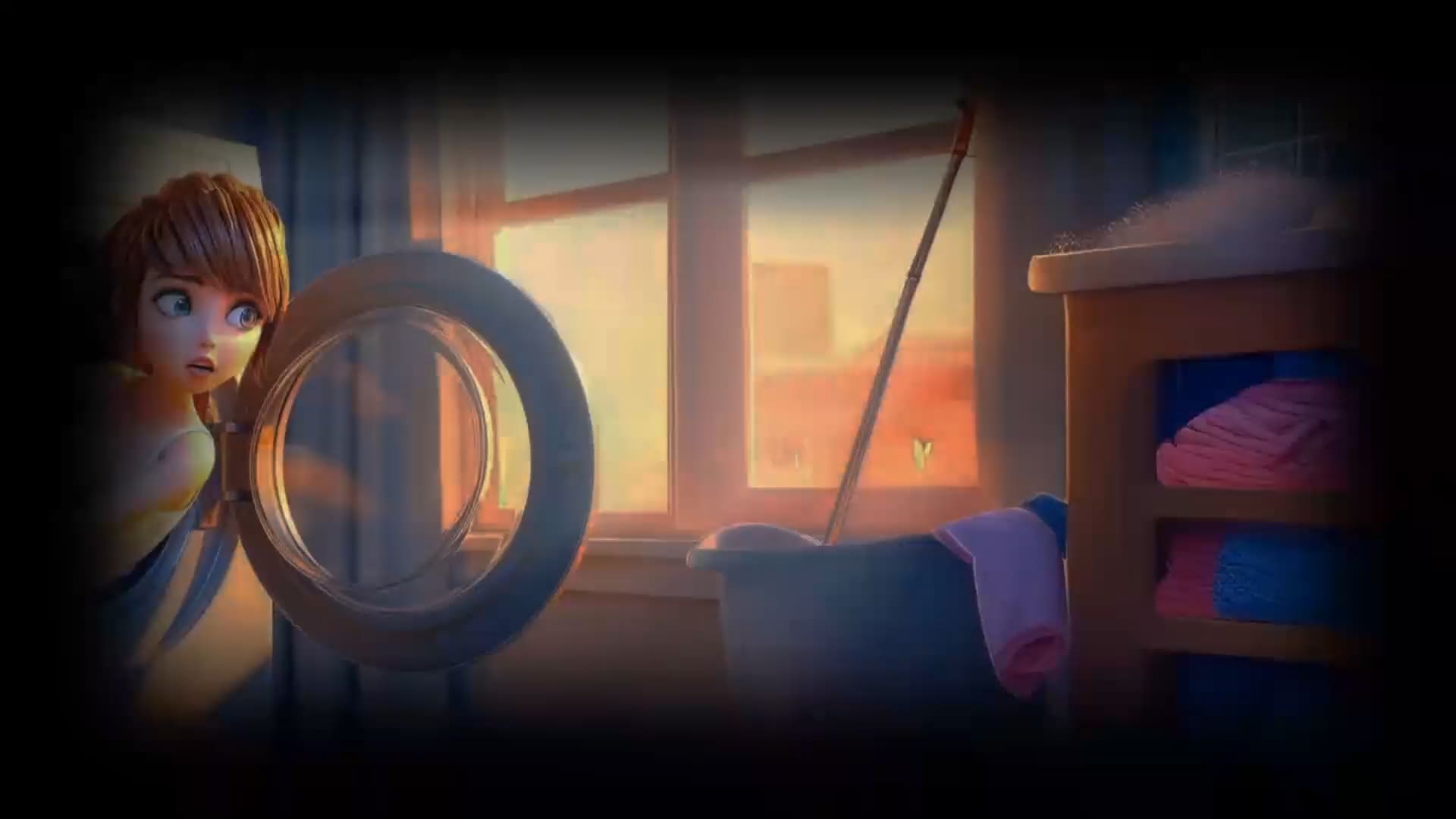 Washing Animated Back