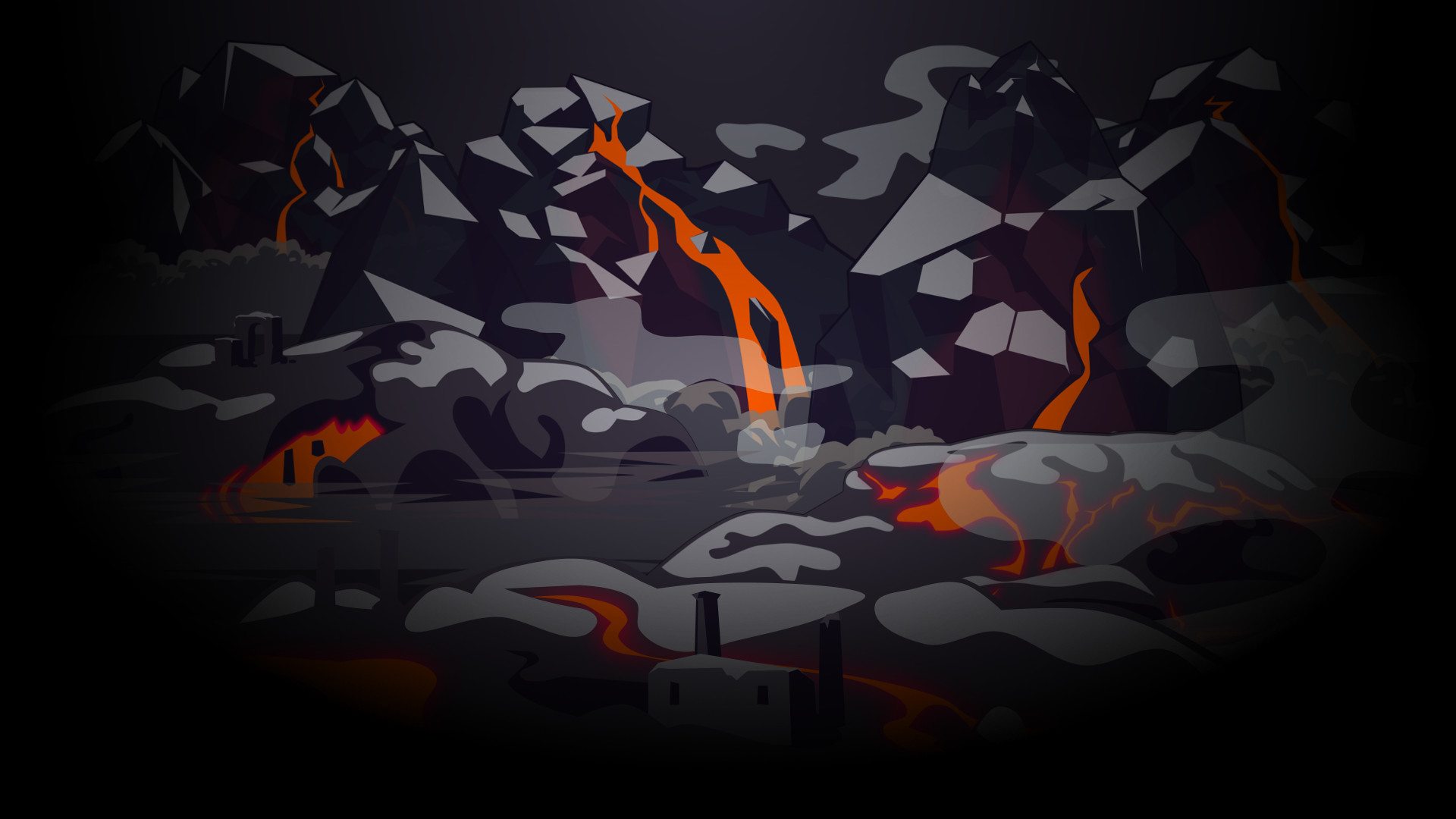 Volcanic Fallout Background