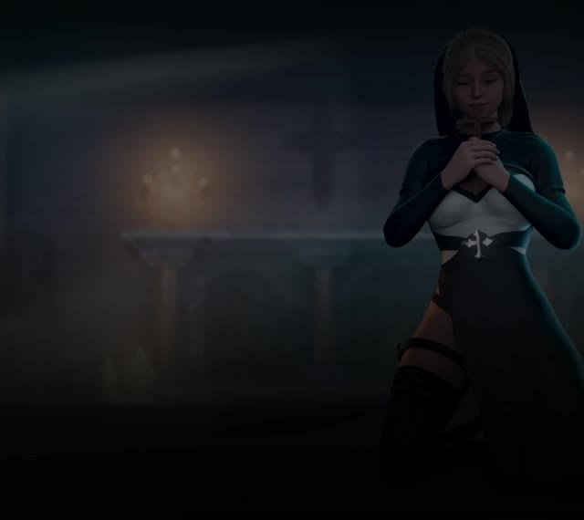 Nun Animated Miniback