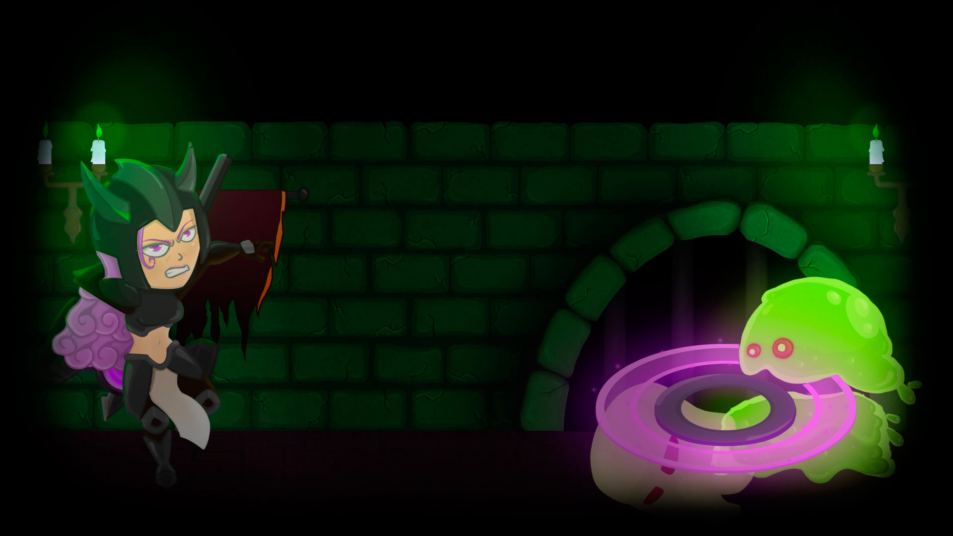 Nightblade vs Slime Boss