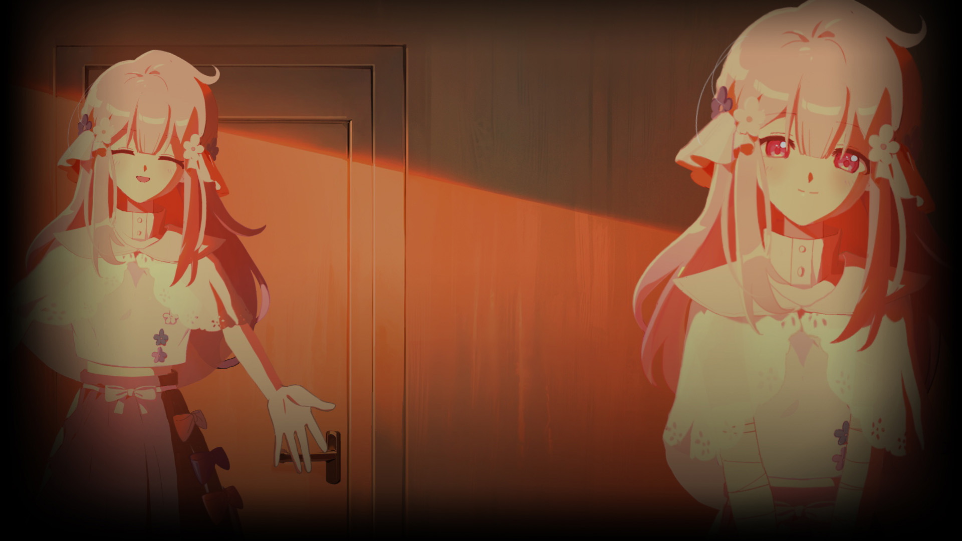 Beneath the sunset glow