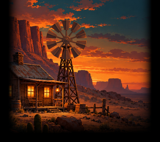 Ranch at Dusk