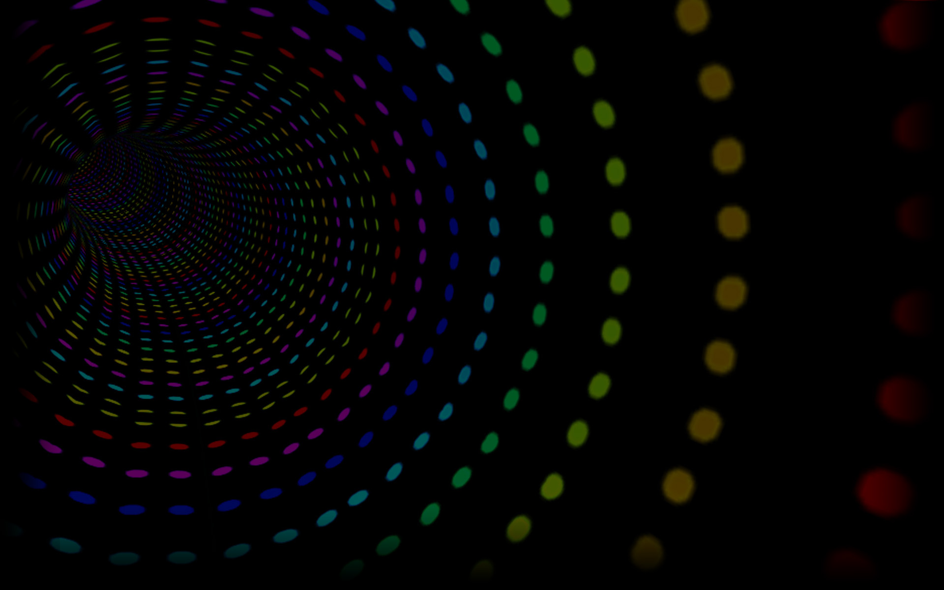 Colored points tunnel