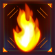 Flame badge