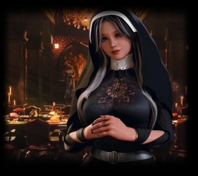Nun Animated Miniback