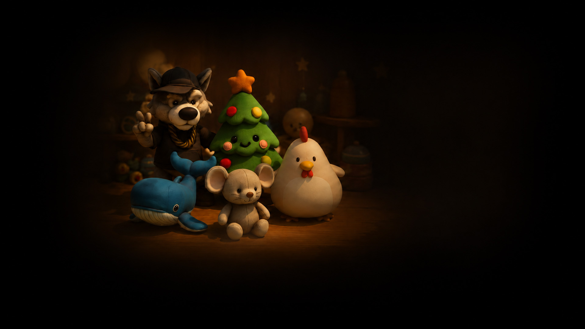 Plush Mouse & Christmas