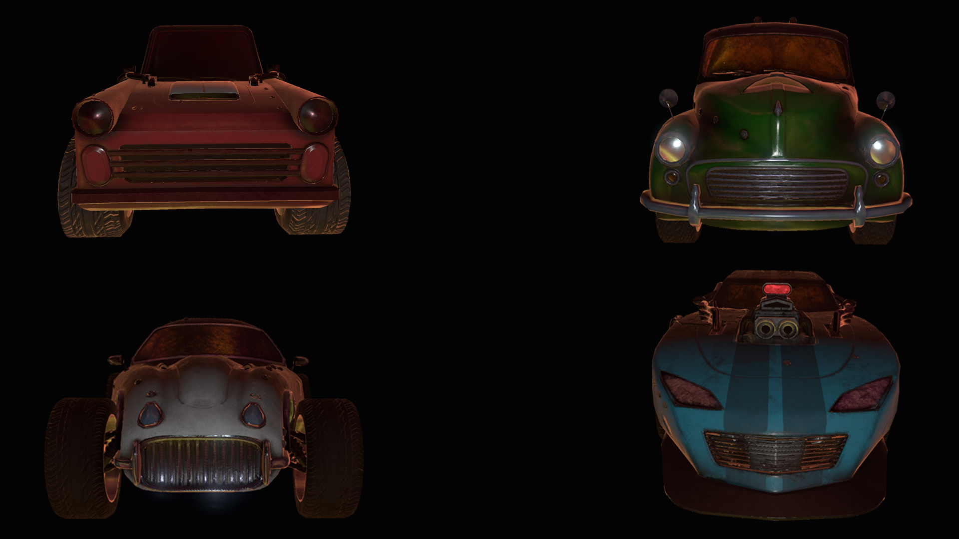 Wheeled cars