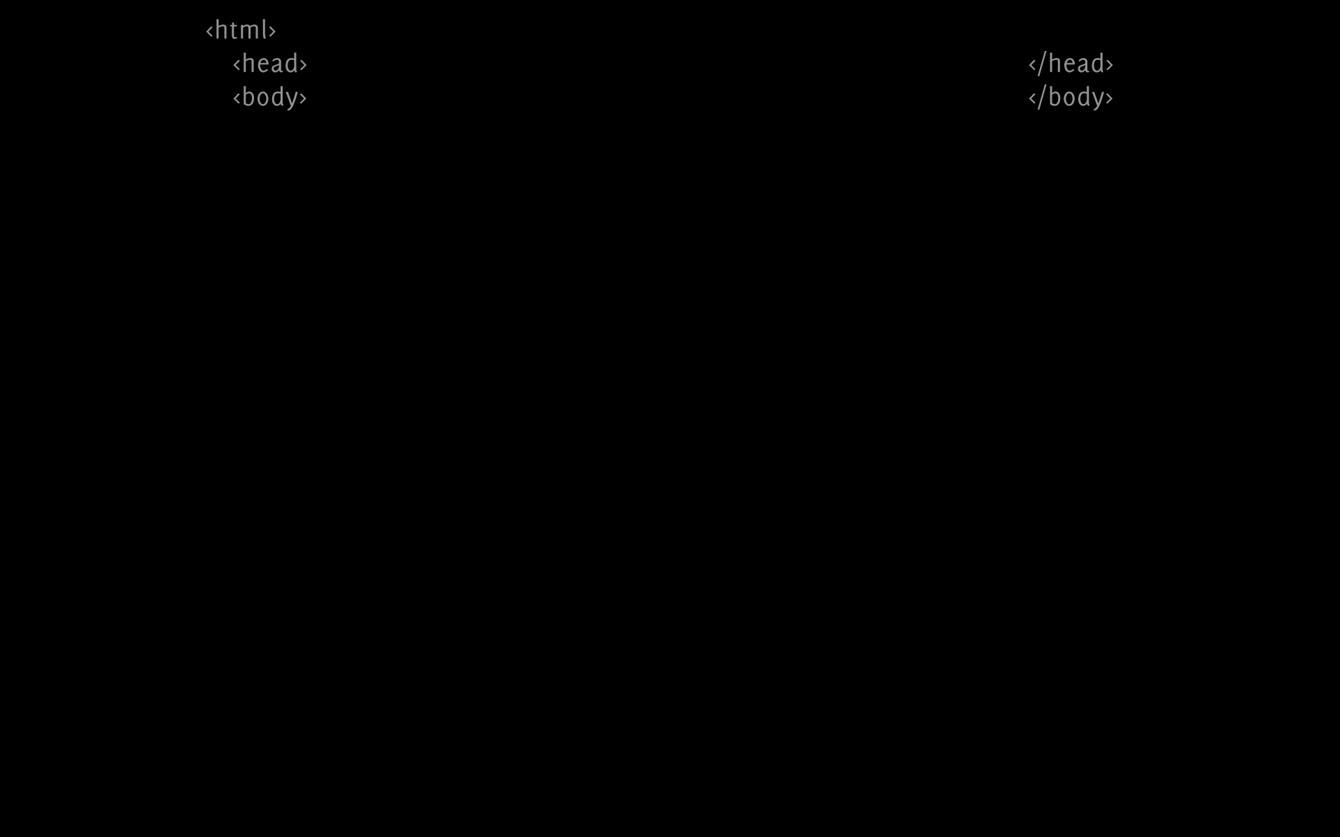 HTML Template