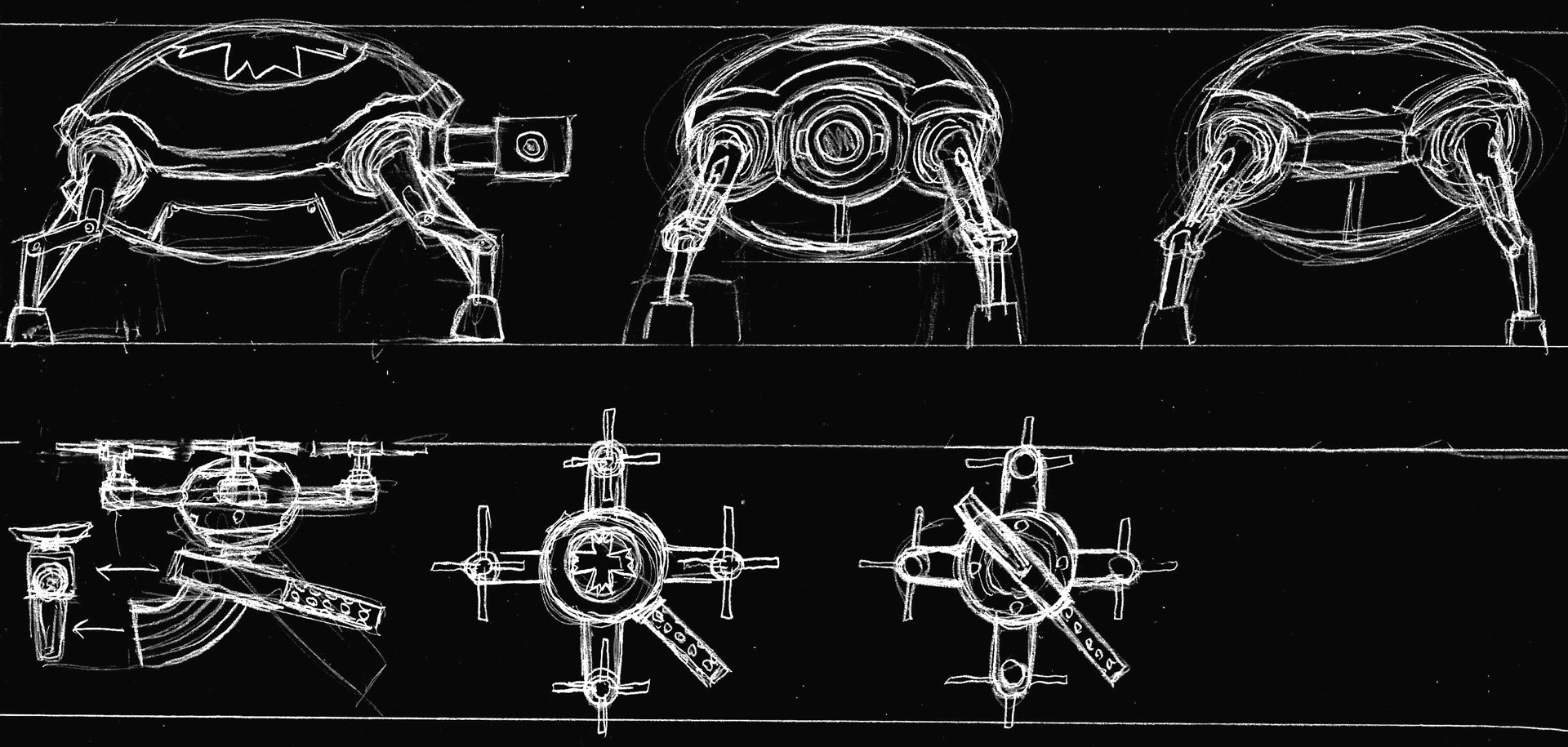 Drones and Gun Turtles Blueprints
