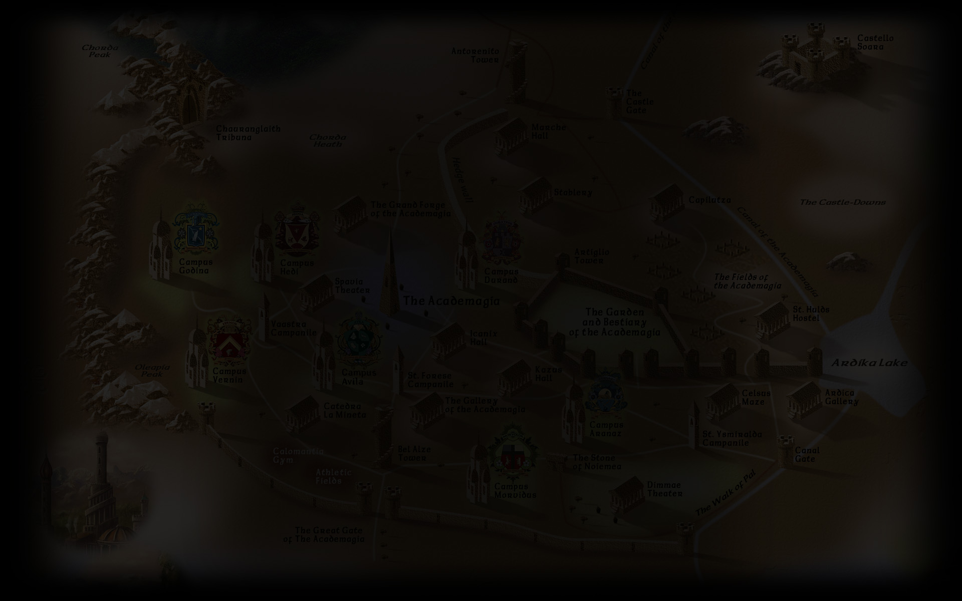 Map of the Academagia