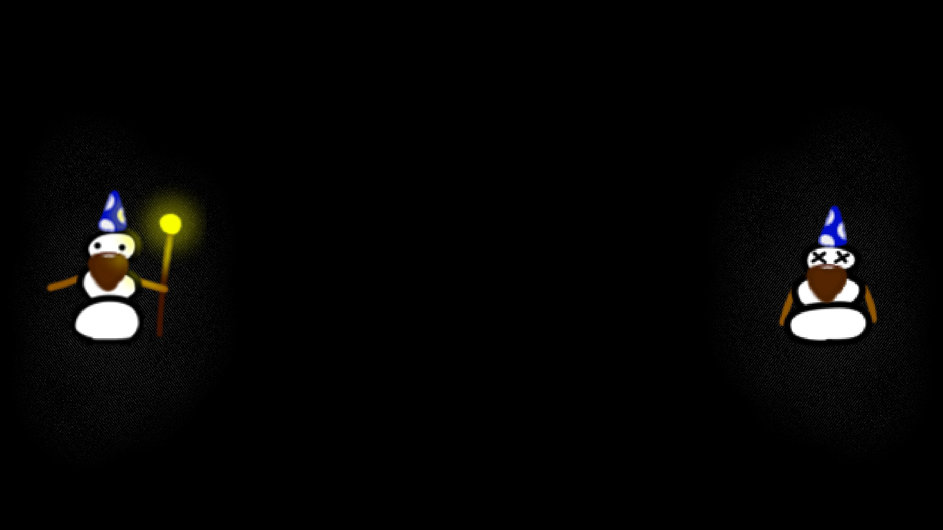 Wizard Snowman Wallpaper