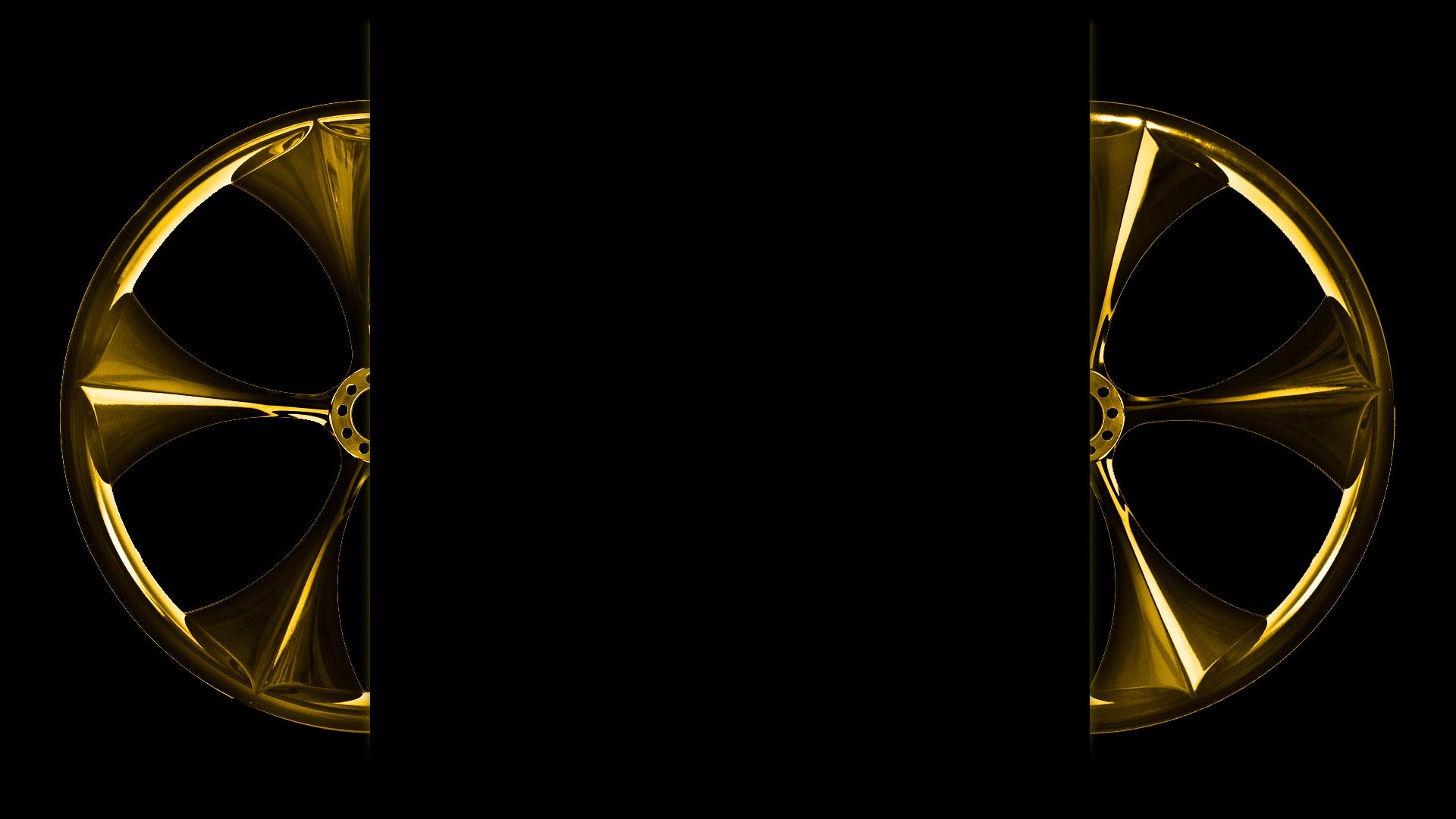 Wheels with gold