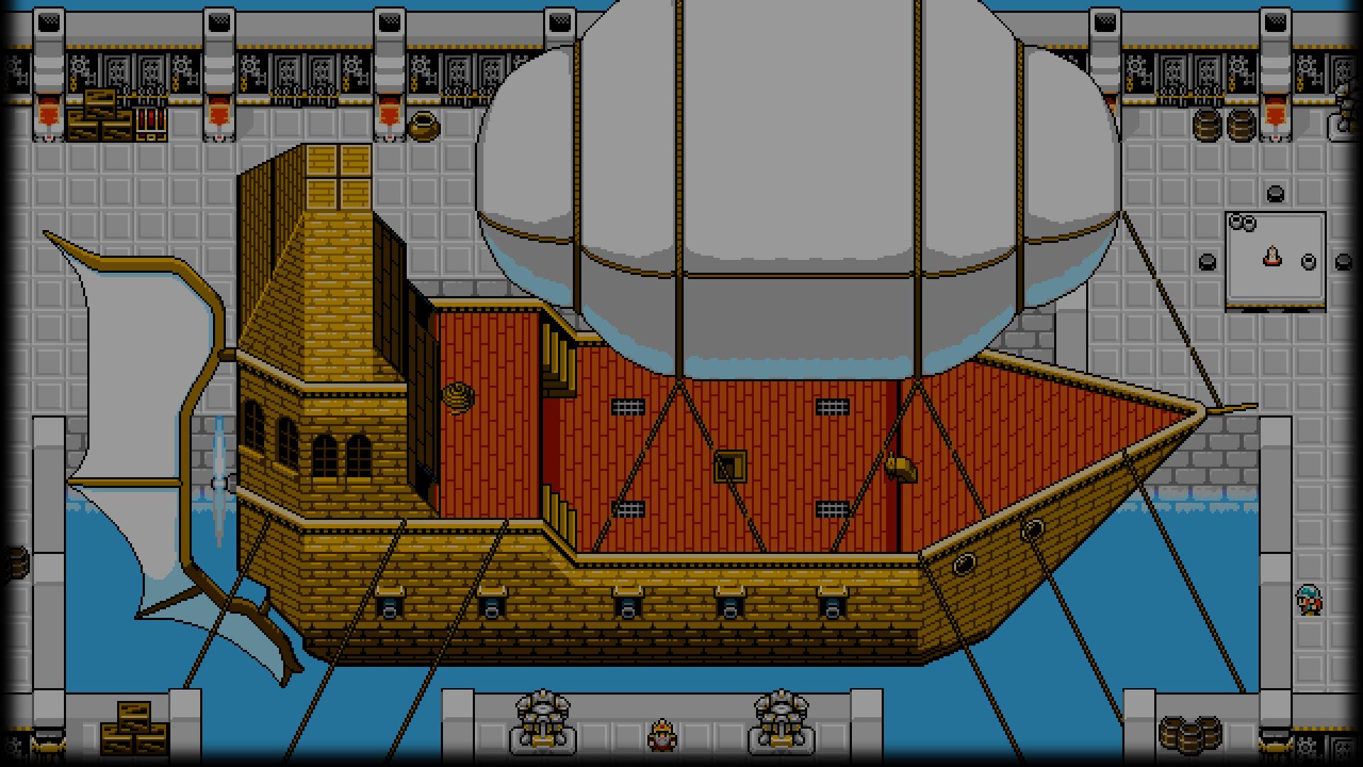 8-Bit Adventures 2 Airship Hangar Background