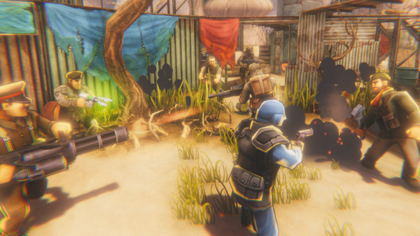 Screenshot of The Undisputables : Online Multiplayer Shooter gameplay showing in-action mechanics