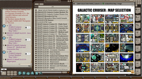 Fantasy Grounds - Meanders Map Pack: Galactic Cruiser (Map Pack)