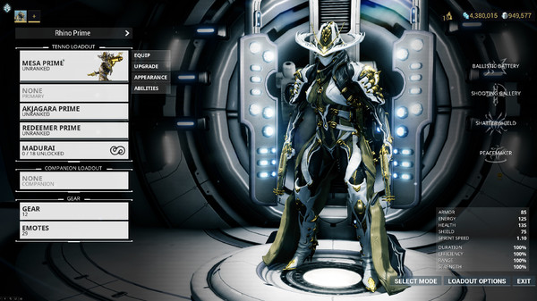 Warframe Mesa Prime Access: Shooting Gallery Pack