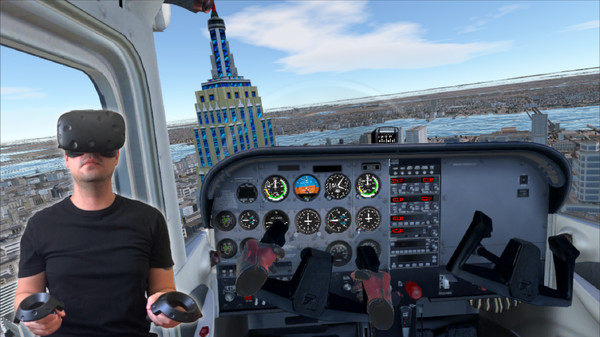 Screenshot z VR Flight Simulator New York - Cessna