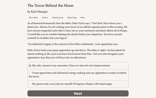 Tower Behind the Moon
