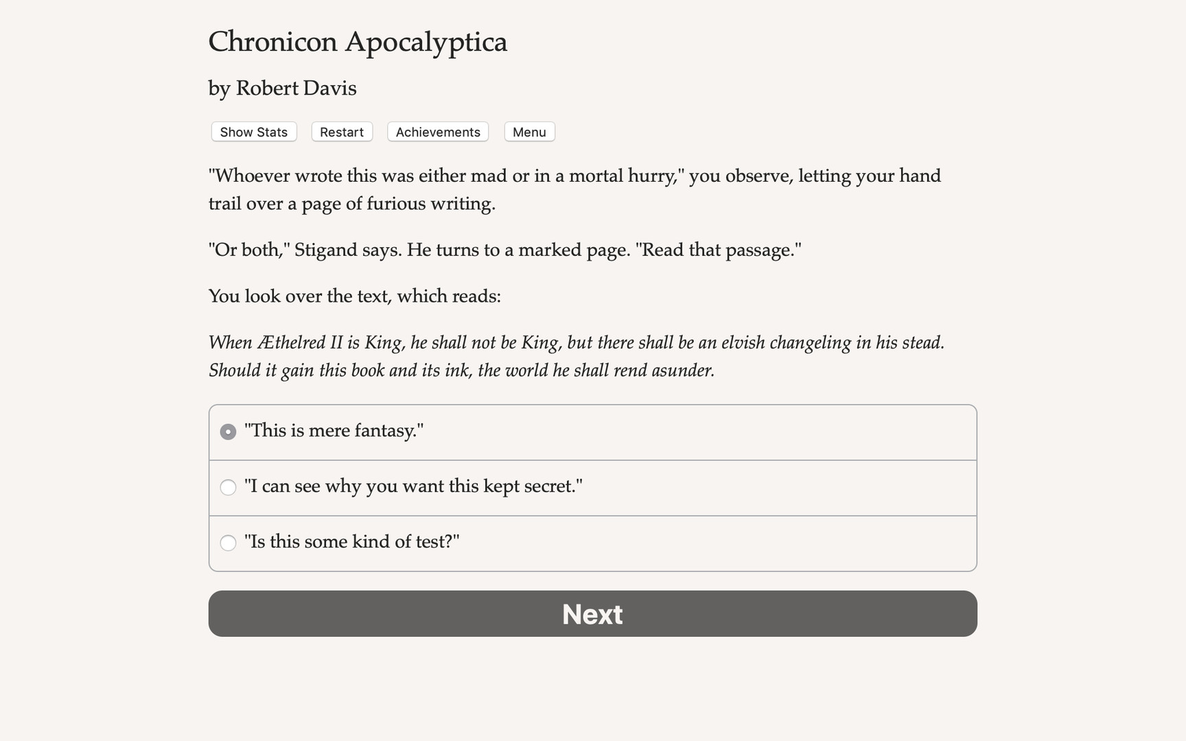 Chronicon Apocalyptica screenshot #1